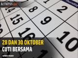 Pemerintah Pastikan 28 dan 30 Oktober Tetap Cuti Bersama