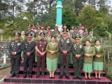 Peringati HUT TNI ke-80, Dandim 0210/TU Pimpin Ziarah Nasional di Makam Pahlawan