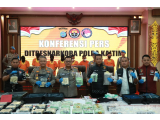 Polda Kaltim Tangkap 8 Orang Sindikat Narkoba Jaringan Internasional