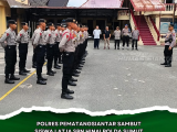 Polres Pematangsiantar sambut Kedatangan Siswa Latja SPN Hinai