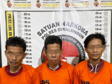Polres Simalungun Ciduk Tiga Pelaku Pesta Sabu di Bandar Masilam