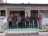 Polsek Panei Tongah Jalin Silaturahmi ke Koramil 16/Panetongah Memeriahkan HUT TNI ke‑80
