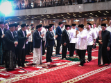 Presiden Prabowo Subianto Shalat Idul Fitri bersama di Masjid Istiqlal