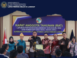 RAT, Koperasi Lapas Pemuda Langkat Terima Penghargaan