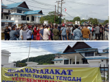 Ratusan Warga Tapteng Tolak Penetapan Yetty Sebagai Pj Bupati