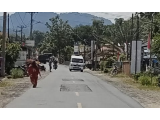 CV Roganda "Ciptakan" Penunggu Maut di Jalan Nasional Sibabangun