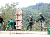 Solid! TNI dan Warga Kompak Bangun Masjid di Jayawijaya, Letkol Rahadyan: Ini Wujud Nyata Kepedulian