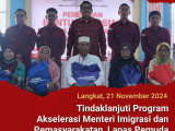 Tindaklanjuti Program Akselerasi Menteri ImiPas, Lapada Langkat Berikan Bansos Kepada Keluarga Warga Binaan