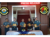 TNI AL Gagalkan Penyelundupan 15 Ganja di Perairan Natal.