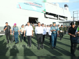 TNI AL Lepas Bantuan Banjir Tahap III ke Aceh dan Sumatera, Dengan Mengerahkan KRI Makassar-590
