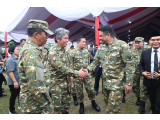 ﻿Wabup Taput Hadiri Upacara HUT ke-80 TNI di Medan: Tegaskan Sinergi Pemkab Taput dan TNI Demi Indonesia Maju