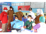 Wakil Bupati Simalungun Tinjau Vaksinasi, Target 13 Persen Lagi