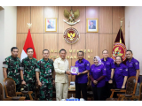 Wakil Menteri Pertahanan Donny Ermawan Taufanto Menyambut Audiensi Panitia (IMEDIC) 2025