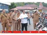 Wali Kota dan Wakil Wali Kota Gunungsitoli Tinjau Kendaraan Dinas Roda Dua Milik Pemko