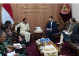 Wamenhan, Donny Ermawan Taufanto Menerima Kunjungan Delegas IISS