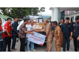 Witel Sumut Salurkan Bantuan Telkom Peduli Bagi Korban Gempa di Taput