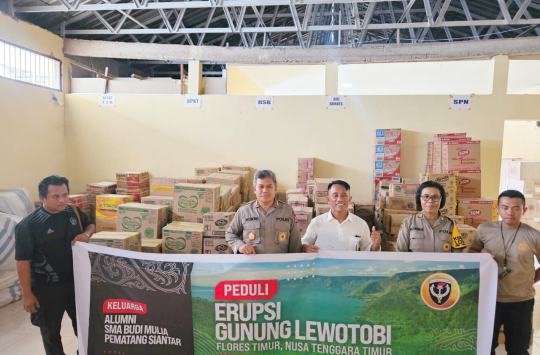 Sumbangan dari Alumni SMA Budi Mulia Pematangsiantar (foto Ist)