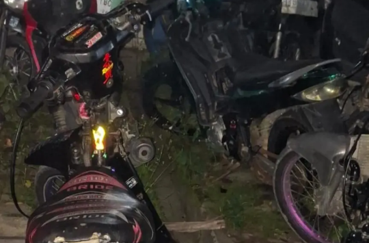 Polres Pematangsiantar nengamankan sepeda motor berkenalpon brog (foto istimewa)