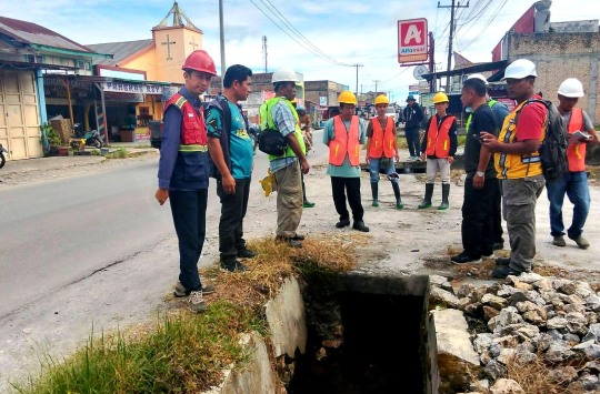 Atasi Banjir di Doloksanggul, Pemkab Humbahas dan BBPJN Sumut Tinjau Lokasi Pembangunan Cross Drain