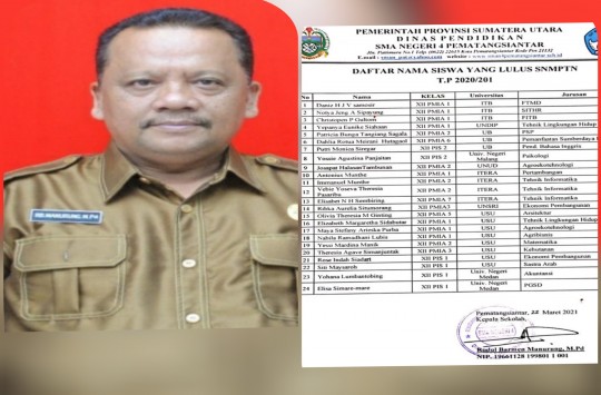 Kepala SMAN Pematangsiantar, Rudolf Barmen Manurung