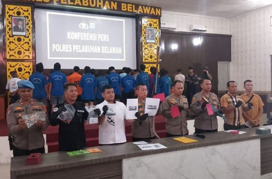 Belawan Memanas: 92 Pelaku Diamankan, Geng Motor dan Pembakar Motor Polisi Ditangkap