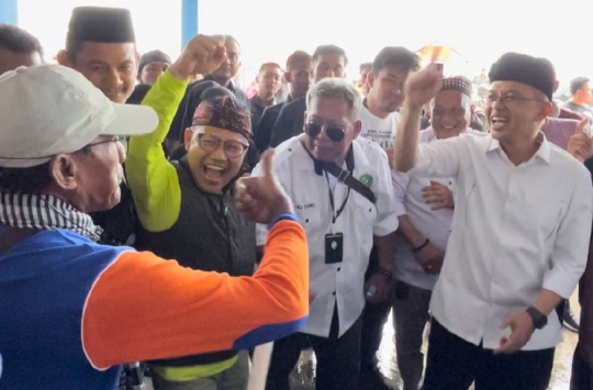 Calon Wakil Presiden nomor urut 1, Muhaimin Iskandar (Gus Imin) dan Kiai Maman Imanulhaq. (Foto: Istimewa)