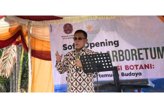Bupati Tapanuli Tengah Masinton Pasaribu, SH, MH menghadiri soft opening "Fansuri Arboretum Taman Edukasi, Rempah, dan Pertemuan Budaya"