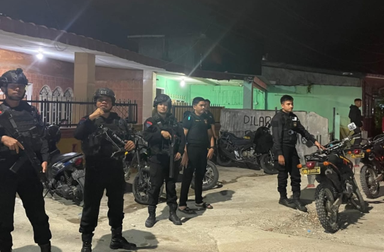 Brimob Polda Sumut Kembali Perkuat Keamanan Lewat Patroli “Cipta Kondisi” di Belawan