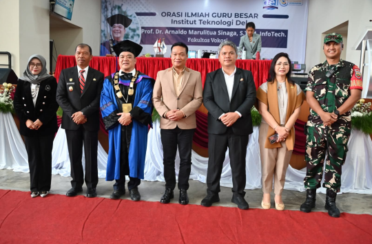 Bupati Humbahas Hadiri Orasi Ilmiah Guru Besar IT Del, Bahas RSUD dan Agenda Internasional