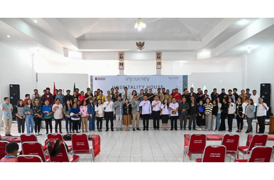 Acara pembukaan  program "InJourney Hospitality House (IHH) 2025" digelar di Aula Hutamas, Doloksanggul (foto: DiskominfoHumbahas)