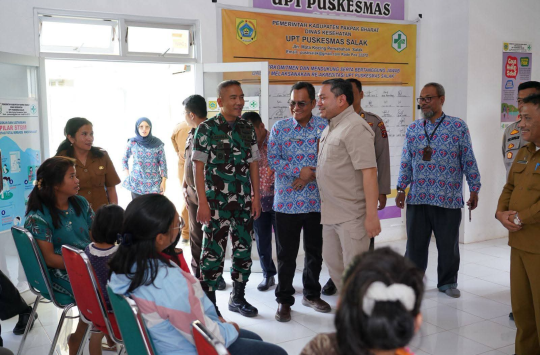 Bupati Pakpak Bharat, Franc Bernhard Tumanggor, membuka secara resmi program Fasilitasi Intensifikasi dan Integrasi Pelayanan KB/KR di Wilayah Khusus, di UPT Puskesmas Salak