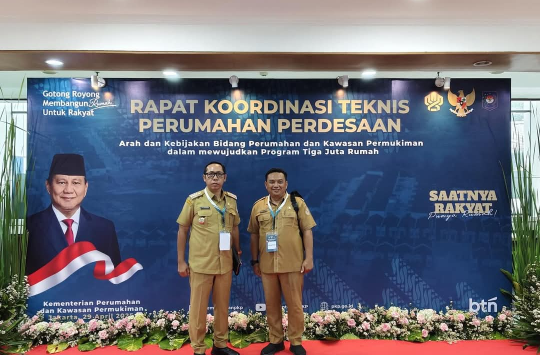 Bupati Tapanuli Utara, JTP Hutabarat saatmengikuti  Rapat Koordinasi Teknis (Rakornis) Perumahan Perdesaan , di Jakarta 29 April 2025 (Fato: Istimewa)