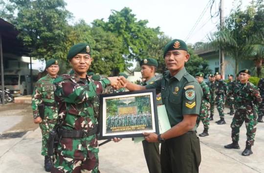 Mayor Arief Candra menyampaikan apresiasi setinggi-tingginya kepada para prajurit yang akan melanjutkan penugasan di satuan baru.
