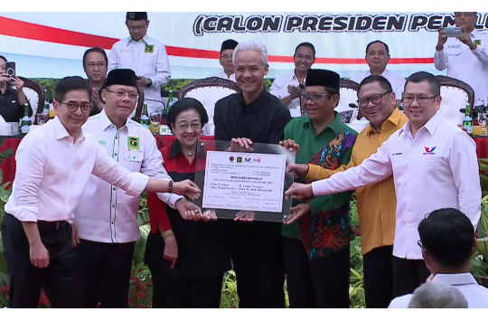 Pasangan Calon Presiden Ganjar Pranowo dan Calon Wakil Presiden Mahfud MD. (Foto:Istimewa)