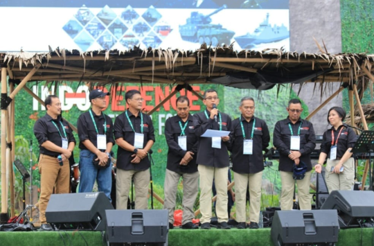 Dirjen Pothan Secara Resmi Menutup Acara Indo Defence 2025 di Jakarta International Expo (JIExpo) Kemayoran pada Sabtu, 14 Juni 2025. (Foto: Dispen AU)