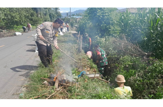 Gotong Royong Massal: Sinergi Babinsa, Pemerintah Desa, dan Warga di Empat Dusun Tigalingga