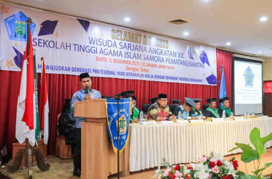 Acara wisuda Angkatan XX STAI Samora Pematangsiantar