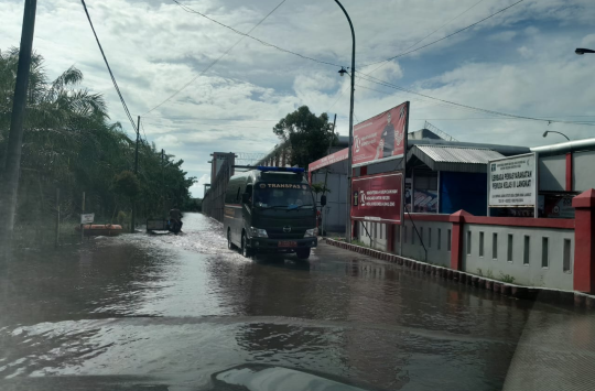 Suasana Lapas Pemuda Langkat saat tergenang banjir