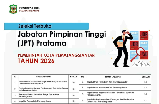 Hasil Seleksi JPT Pratama Pemko Pematangsiantar Diserahkan ke Wali Kota, Dugaan “Geng STPDN” Jadi Sorotan