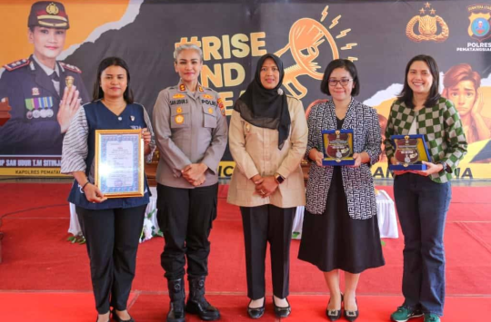 Acara sosialisasi  "#Rise and Speak Bersama Polres Pematangsiantar" (foto: diskominfo P.siantar)