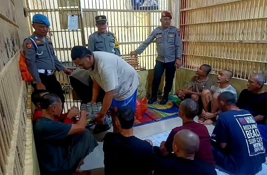 Humanis di Hari Raya, Polres Tanah Karo Gelar Halalbihalal Bersama Tahanan