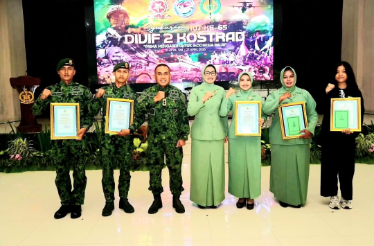 HUT ke-65 Divif 2 Kostrad: Pangdivif Tegaskan Kekuatan TNI Ada pada Kepercayaan Rakyat