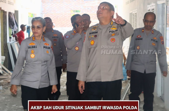 AKBP Sah Udur T.M. Sitinjak SH, SIK, MH, menyambut  Irwasda Polda Sumut, Kombes Pol Nanang Masbudhi SIK. (Foto: Humas Polresta)