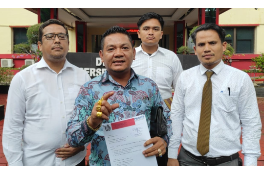 Kuasa hukum korban membuat laporan ke Polda Sumut