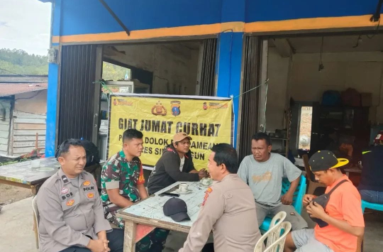 "Jumat Curhat" di Nagori Parik Sabungan, Kecamatan Dolok Pardamean, Kabupaten Simalungun