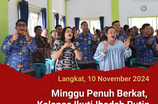 Kalapas Pemuda Langkat mengikuti ibadah kerohanian bersama WBP