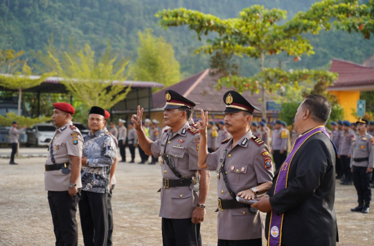 Kapolres Tapteng Pimpin Sertijab Pejabat Utama, Tekankan Pelayanan Polri yang Humanis