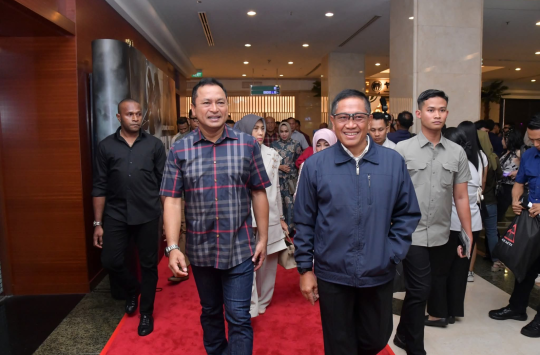 Kasau, Marsekal TNI M. Tonny Harjono saat menghadiri acara Gala Premier film Believe