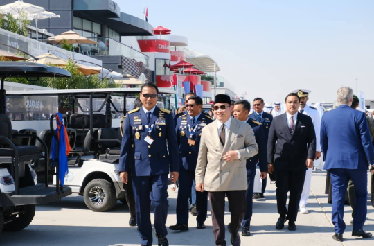Kasau, Marsekal TNI M. Tonny Harjono, saat menghadiri ajang Dubai Airshow 2025 (foto; Dispen AU)