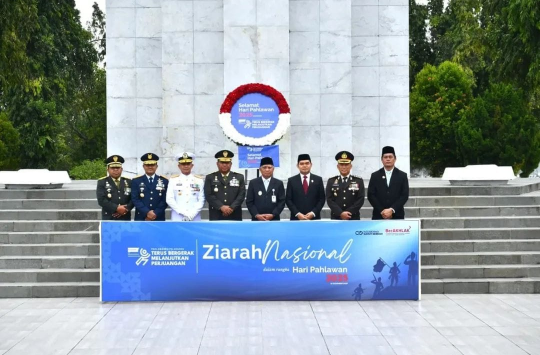 Upacara ziarah nasional di TMP Bukit Barisan (foto; Pendam I/BB)